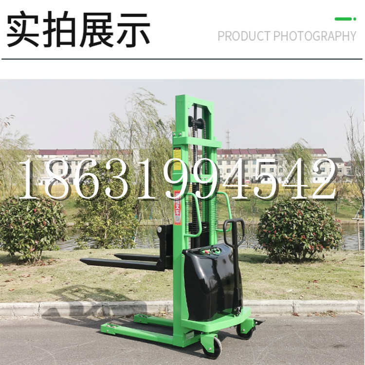 冈山区电动叉车堆高车液压铲车电瓶1吨2吨站驾步行式小型全自动叉车